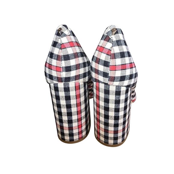 Sam Edelman Halston Heel in Shepherds Plaid Block Heels Pointed Toe Size 7.5 - Picture 5 of 8